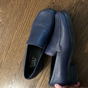Franco Sarto Women's Navy Loafers